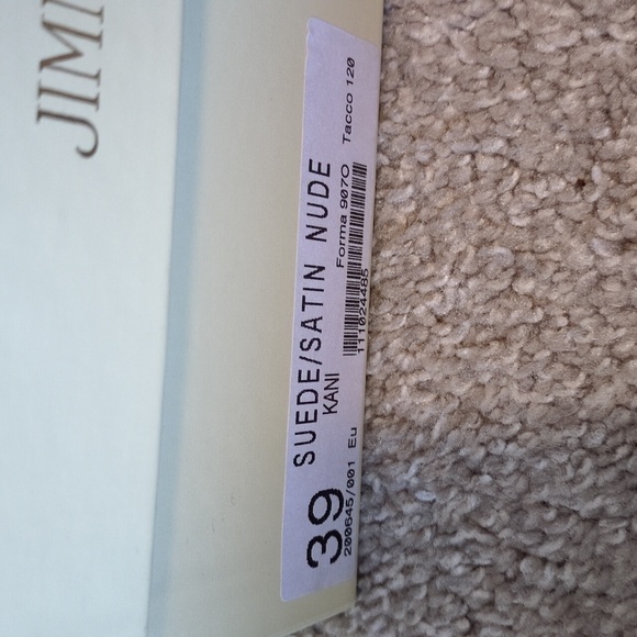 Jimmy Choo 124Kani Strappy Crystal shoes. Worn only 1x. 8 Comes w/ original box. - Picture 4 of 12